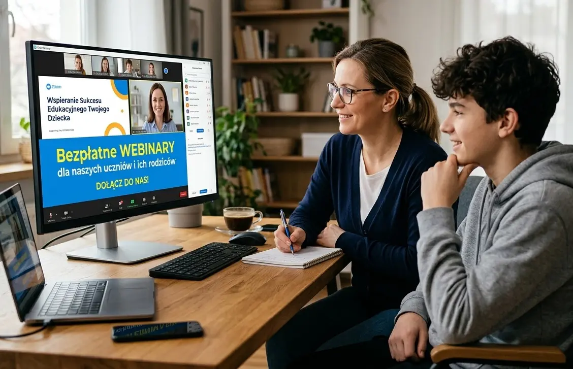 BEZPŁATNE WEBINARY dla uczniów i rodziców